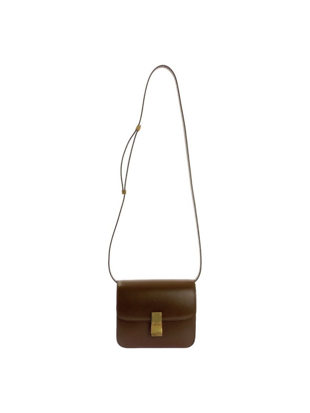 Celine Classic Box Small Shoulder Bag Brown